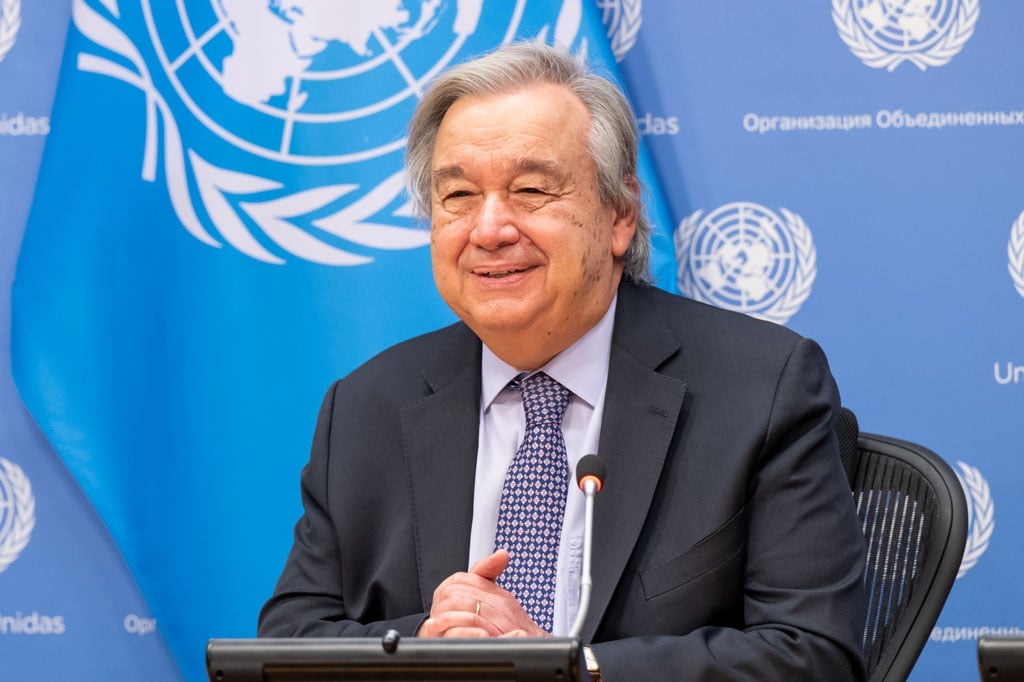 On July 22, the UN Secretary-General presented a special address on climate action. Photo: UN. 
