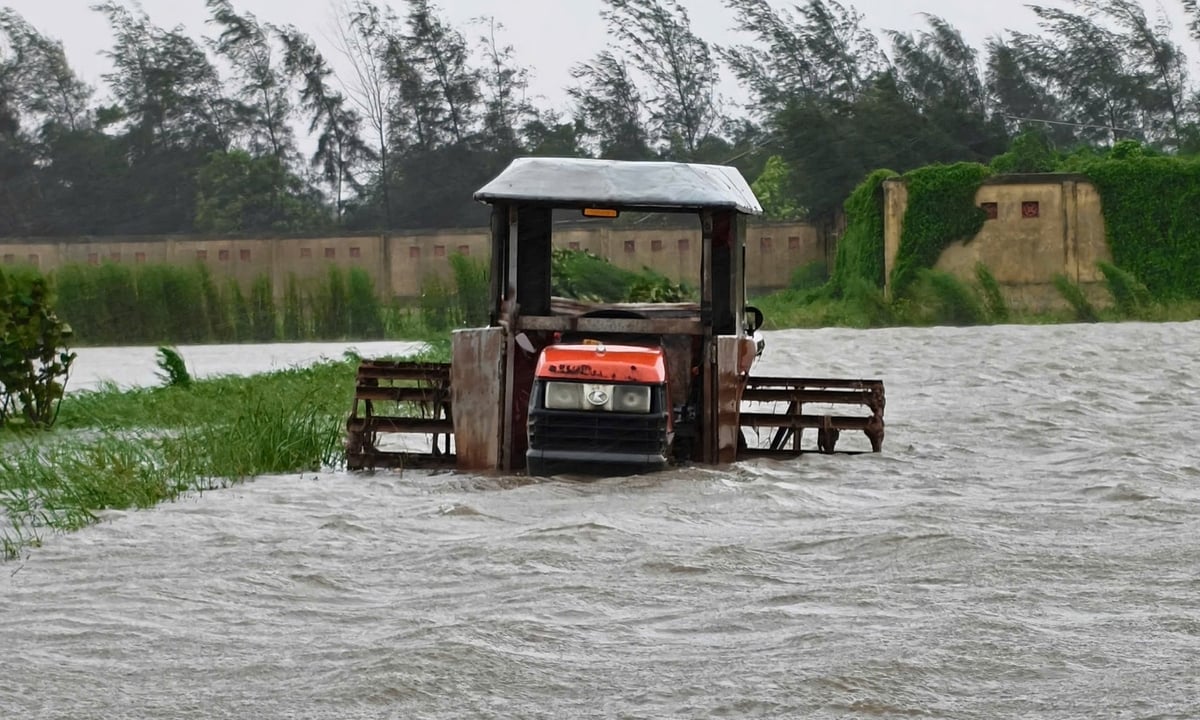 Cánh đồng ngập nước tại xã Rạng Đông, tỉnh Ninh Bình. Ảnh: Bảo Thắng. Cánh đồng ngập nước tại xã Rạng Đông, tỉnh Ninh Bình. Ảnh: Bảo Thắng.