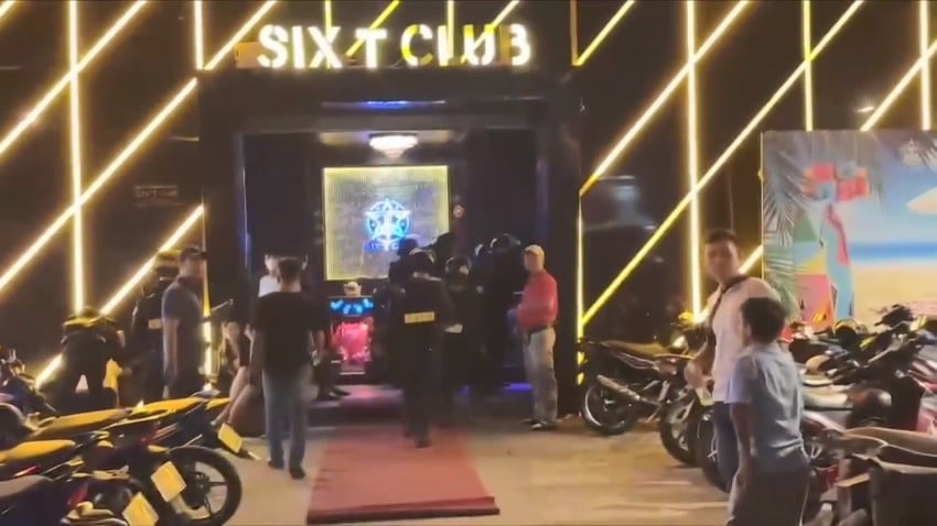 Quán bar Six T Club (phường An Phú), một trong 3 điểm tổ chức sử dụng, mua bán trái phép chất ma túy. Ảnh: Công an TP. HCM. Quán bar Six T Club (phường An Phú), một trong 3 điểm tổ chức sử dụng, mua bán trái phép chất ma túy. Ảnh: Công an TP. HCM.