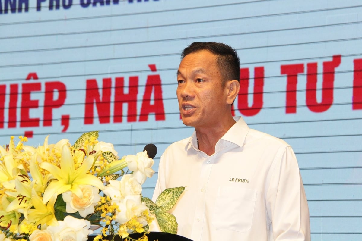 Ông Lê Văn Đồng - Tổng Giám đốc Công ty Cổ phần Vườn trái Cửu Long kiến nghị tìm quỹ đất xây dựng nhà máy mới. Ảnh: Kim Anh. Ông Lê Văn Đồng - Tổng Giám đốc Công ty Cổ phần Vườn trái Cửu Long kiến nghị tìm quỹ đất xây dựng nhà máy mới. Ảnh: Kim Anh.