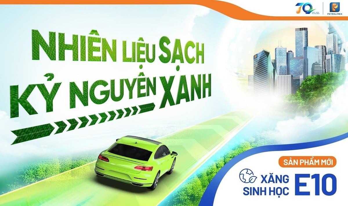 Petrolimex xây dựng hệ sinh thái năng lượng sạch với sản phẩm xăng E10. Ảnh: Petrolimex. Petrolimex xây dựng hệ sinh thái năng lượng sạch với sản phẩm xăng E10. Ảnh: Petrolimex.