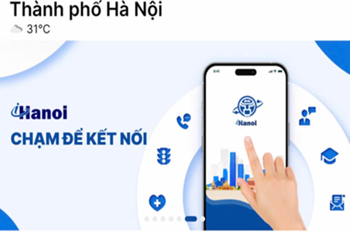 Thông qua ứng dụng iHanoi, người dân có thể dễ dàng đăng ký số thứ tự trực tuyến tại nhà. Ảnh: Cổng TTĐT Hà Nội.