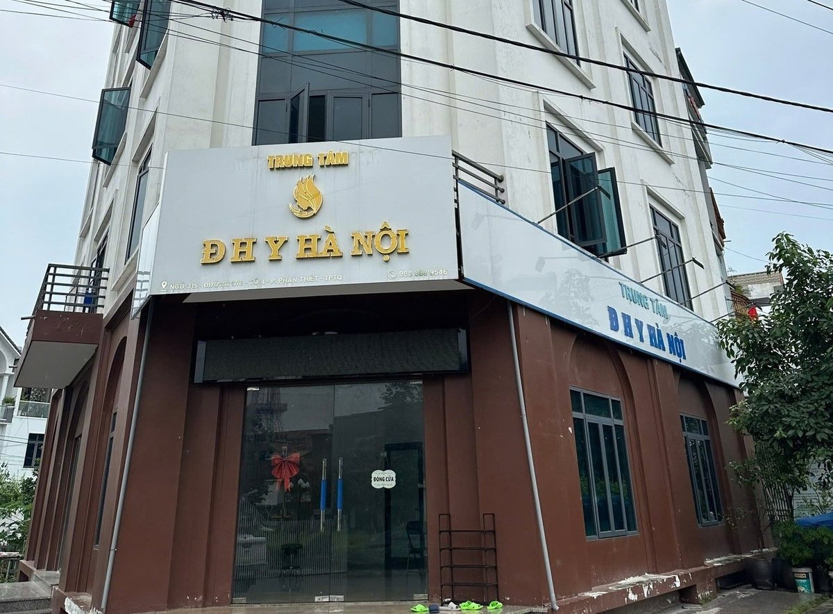 Trung tâm khám, chữa bệnh ĐHY Hà Nội tại phố Tô Hiến Thành, tỉnh Tuyên Quang, nơi các đối tượng lập ra để lừa đảo. Ảnh: Công an tỉnh Sơn La.  