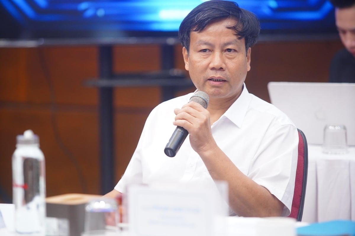 Cục trưởng Cục Viễn thám quốc gia Trần Tuấn Ngọc khẳng định, công nghệ viễn thám đã và đang hiện diện sâu rộng trong nhiều lĩnh vực thiết yếu của đời sống. Ảnh: Huy Phạm.