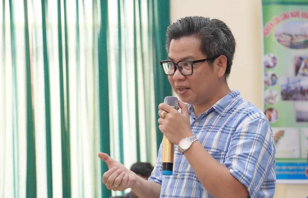 Ông Đinh Xuân Lập, Phó Giám đốc ICAFIS, Hội Thủy sản Việt Nam. Ảnh: Lê Bình.