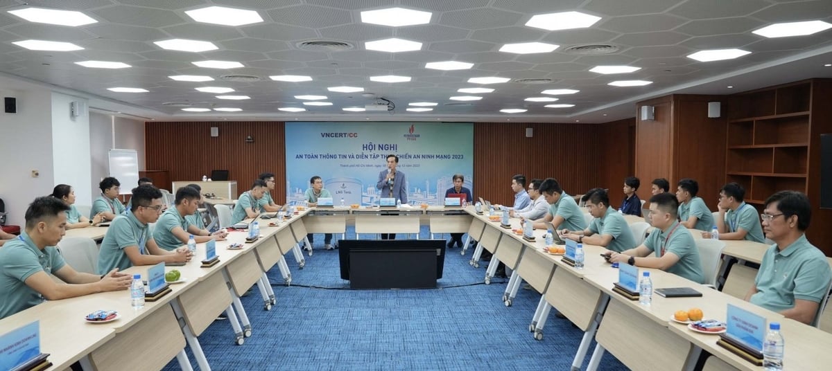 Hội nghị An toàn thông tin và diễn tập thực chiến an ninh mạng PV GAS 2023. Ảnh: PV GAS.