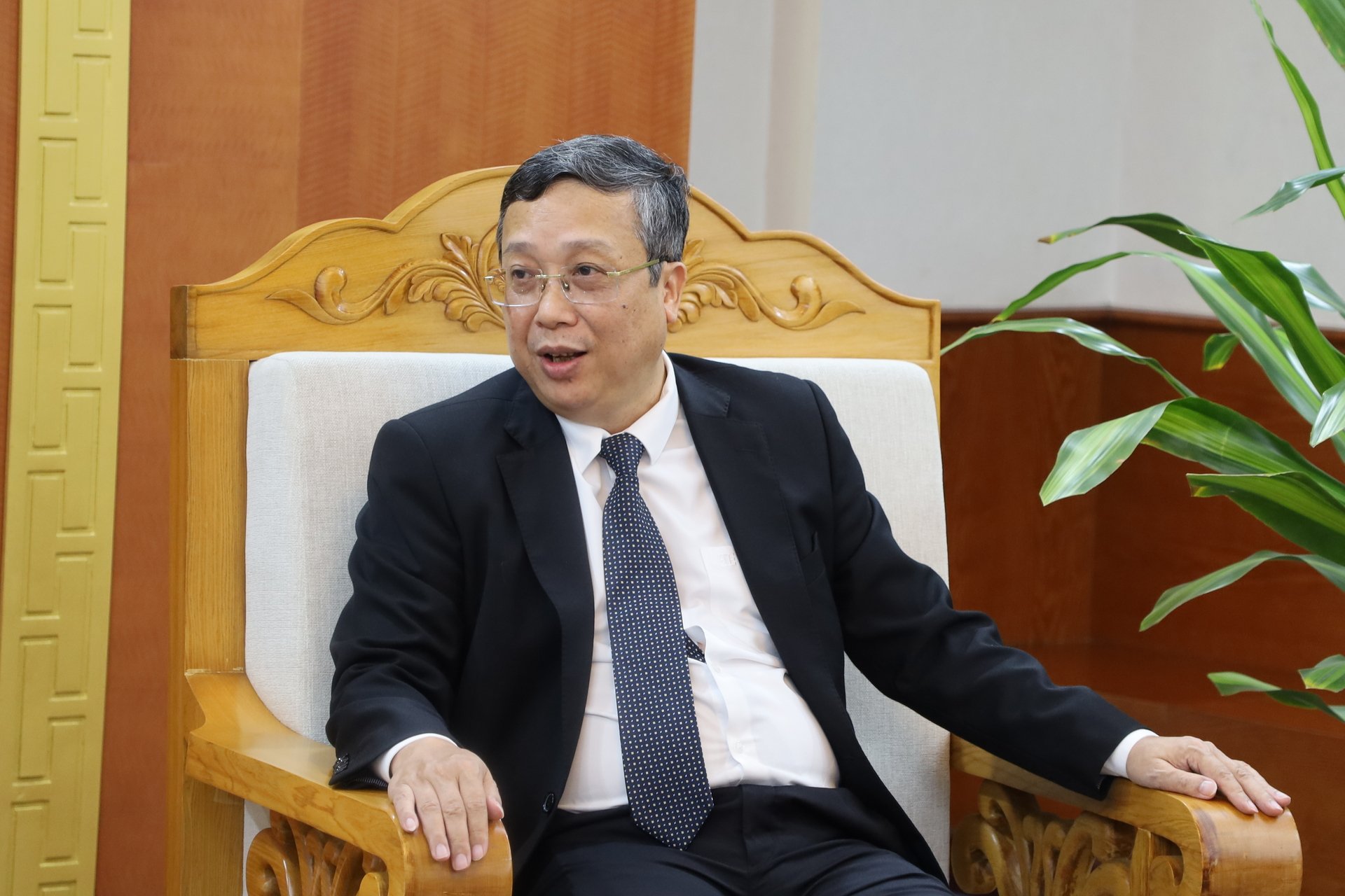 Thứ trưởng Hoàng Trung hi vọng hai bên sớm ký kết Biên bản ghi nhớ để hợp tác nông nghiệp lâu dài, hiệu quả. Ảnh: Phương Linh. Thứ trưởng Hoàng Trung hi vọng hai bên sớm ký kết Biên bản ghi nhớ để hợp tác nông nghiệp lâu dài, hiệu quả. Ảnh: Phương Linh.