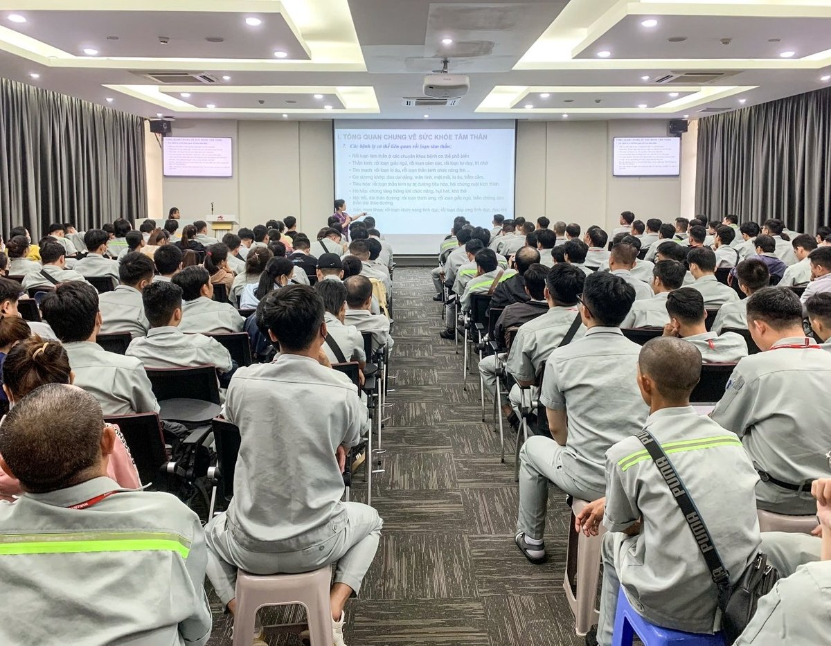 Giáo dục dinh dưỡng và sức khỏe tâm thần dành cho nhân viên Ajinomoto Việt Nam. Ảnh: CT. Giáo dục dinh dưỡng và sức khỏe tâm thần dành cho nhân viên Ajinomoto Việt Nam. Ảnh: CT.