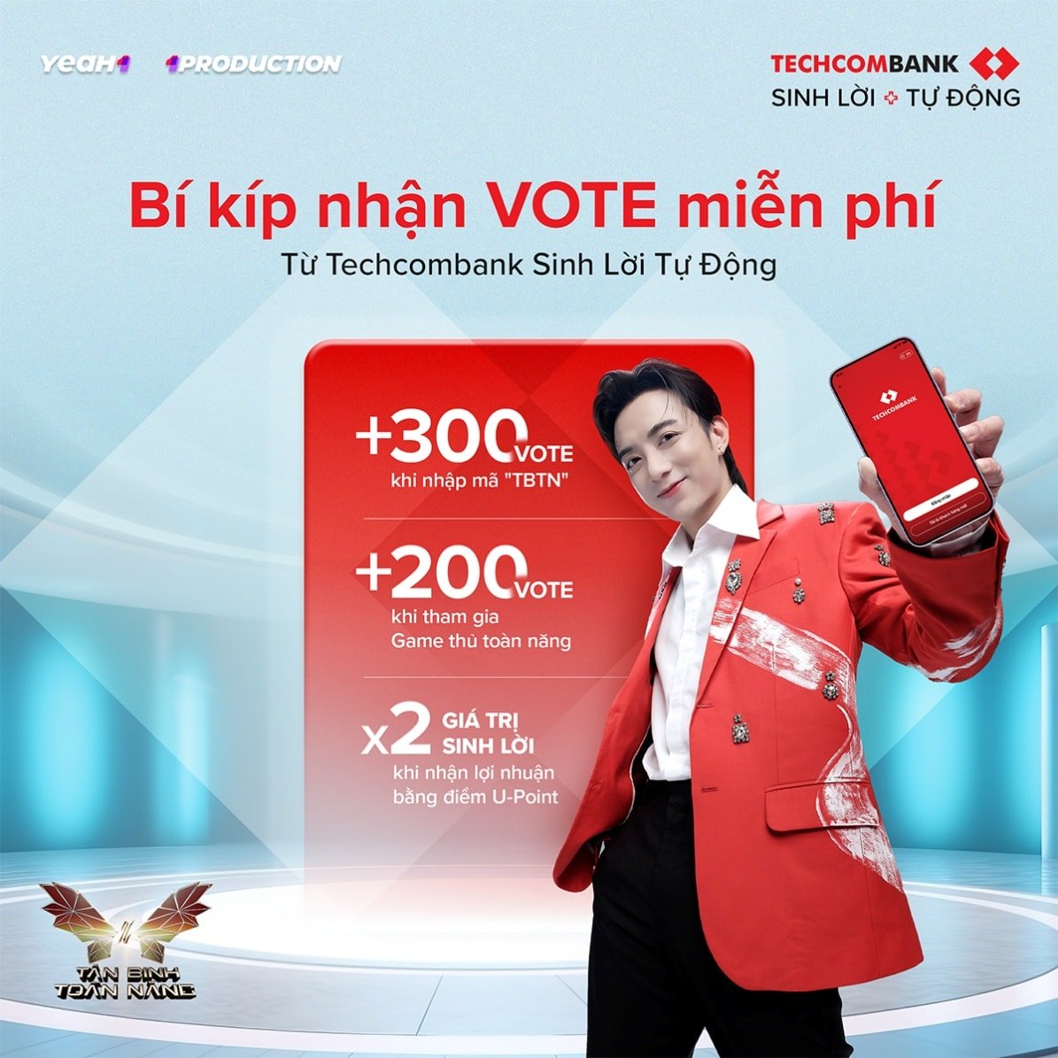 Mỗi khoản sinh lời là đặc quyền bình chọn - mỗi đồng lợi nhuận đều mang theo giá trị kết nối. Ảnh: Techcombank. Mỗi khoản sinh lời là đặc quyền bình chọn - mỗi đồng lợi nhuận đều mang theo giá trị kết nối. Ảnh: Techcombank.