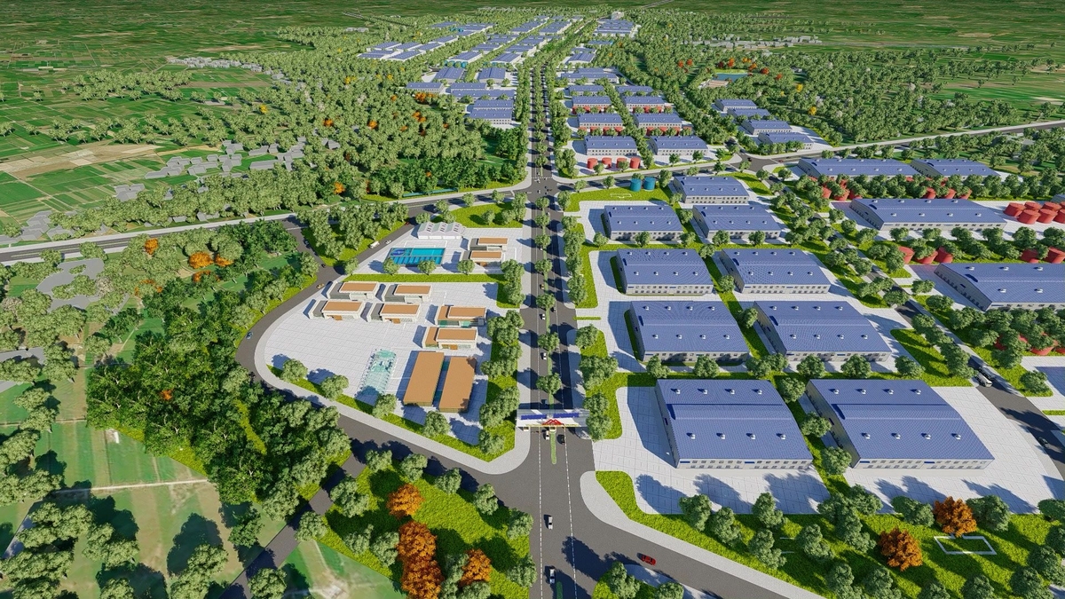 Hàng loạt nhà máy, xưởng sản xuất được xây dựng tại Cụm công nghiệp Tân Tiến 1 và 2. Hàng loạt nhà máy, xưởng sản xuất được xây dựng tại Cụm công nghiệp Tân Tiến 1 và 2.