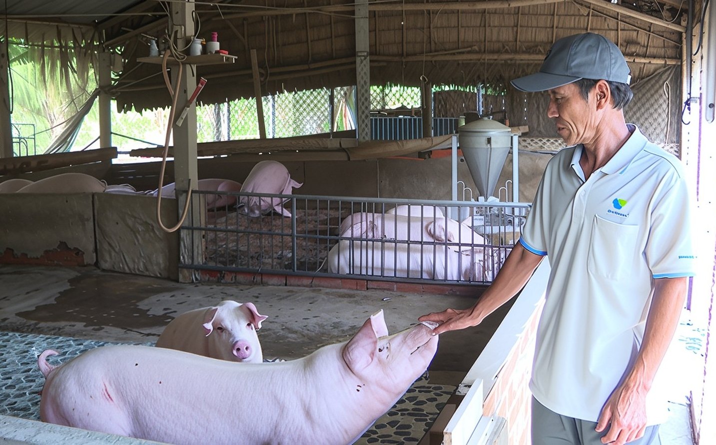 Chính quyền địa phương khuyến cáo người dân nên chọn mua heo giống rõ nguồn gốc và trực tiếp đến trại để lựa chọn. Ảnh: Hồ Thảo.
