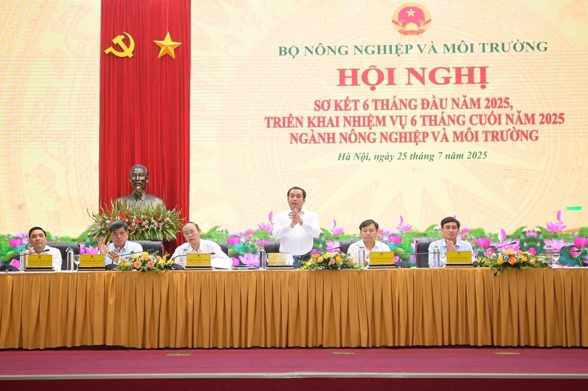 Bộ Nông nghiệp và Môi trường tổ chức Hội nghị sơ kết 6 tháng đầu năm, triển khai nhiệm vụ 6 tháng cuối năm 2025. Ảnh: Tùng Đinh. Bộ Nông nghiệp và Môi trường tổ chức Hội nghị sơ kết 6 tháng đầu năm, triển khai nhiệm vụ 6 tháng cuối năm 2025. Ảnh: Tùng Đinh.
