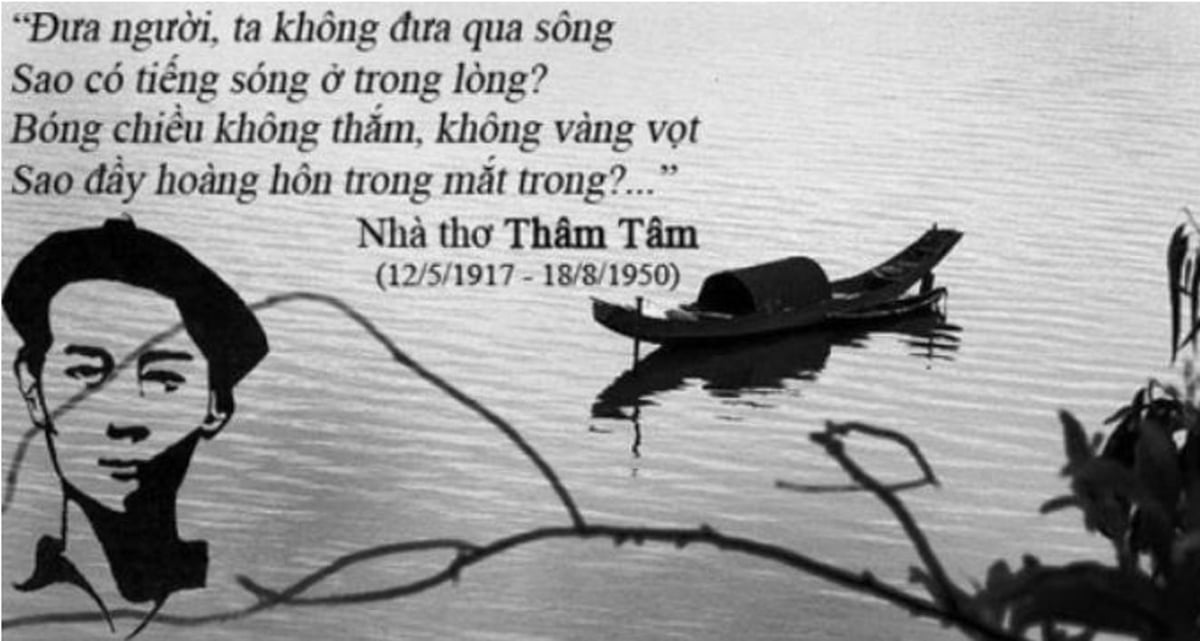 Thâm Tâm và trích đoạn 'Tống biệt hành'.