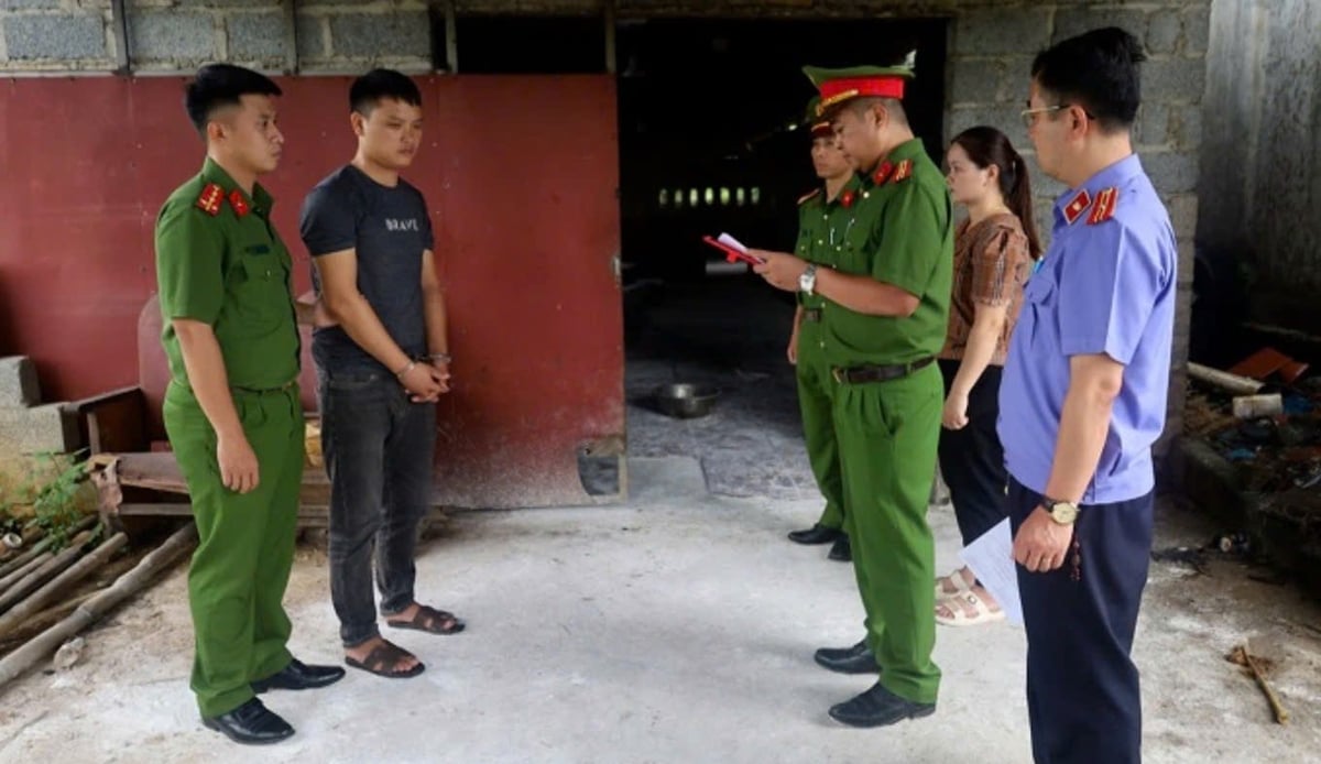 Cơ quan điều tra khám xét cơ sở giết mổ của đối tượng Nông Văn Chung. Ảnh: Công an tỉnh Lạng Sơn. Cơ quan điều tra khám xét cơ sở giết mổ của đối tượng Nông Văn Chung. Ảnh: Công an tỉnh Lạng Sơn.