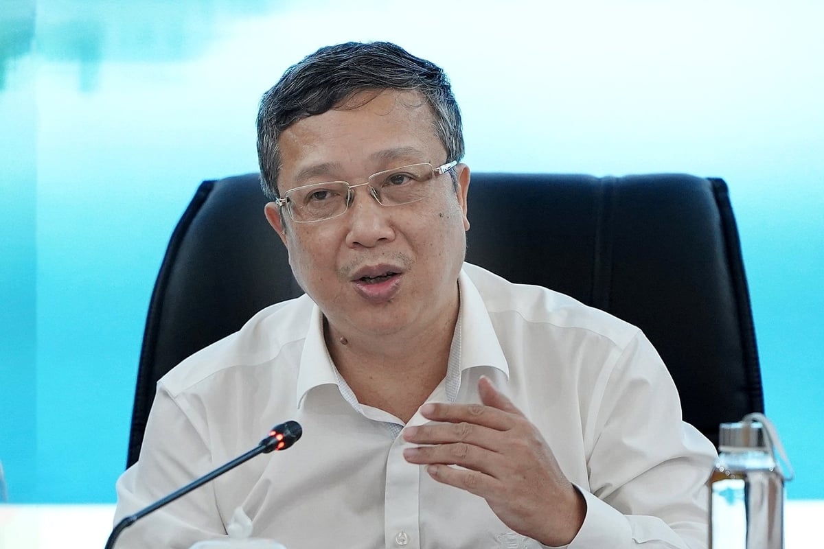 Thứ trưởng Hoàng Trung nhấn mạnh làm nông nghiệp giảm phát thải nhằm xây dựng thương hiệu quốc gia và tăng hiệu quả kinh tế. Ảnh: Bảo Thắng.