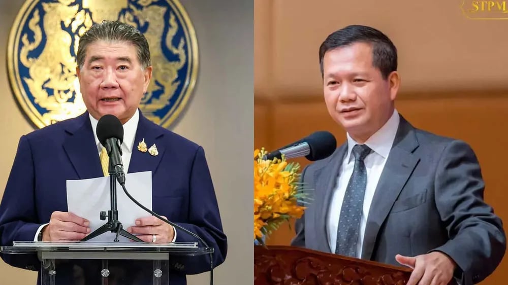 Quyền Thủ tướng Phumtham Wechayachai và Thủ tướng Hun Manet sẽ có cuộc gặp đầu tiên để đàm phán ngừng bắn tại khu vực biên giới. Ảnh: TTXVN. Quyền Thủ tướng Phumtham Wechayachai và Thủ tướng Hun Manet sẽ có cuộc gặp đầu tiên để đàm phán ngừng bắn tại khu vực biên giới. Ảnh: TTXVN.