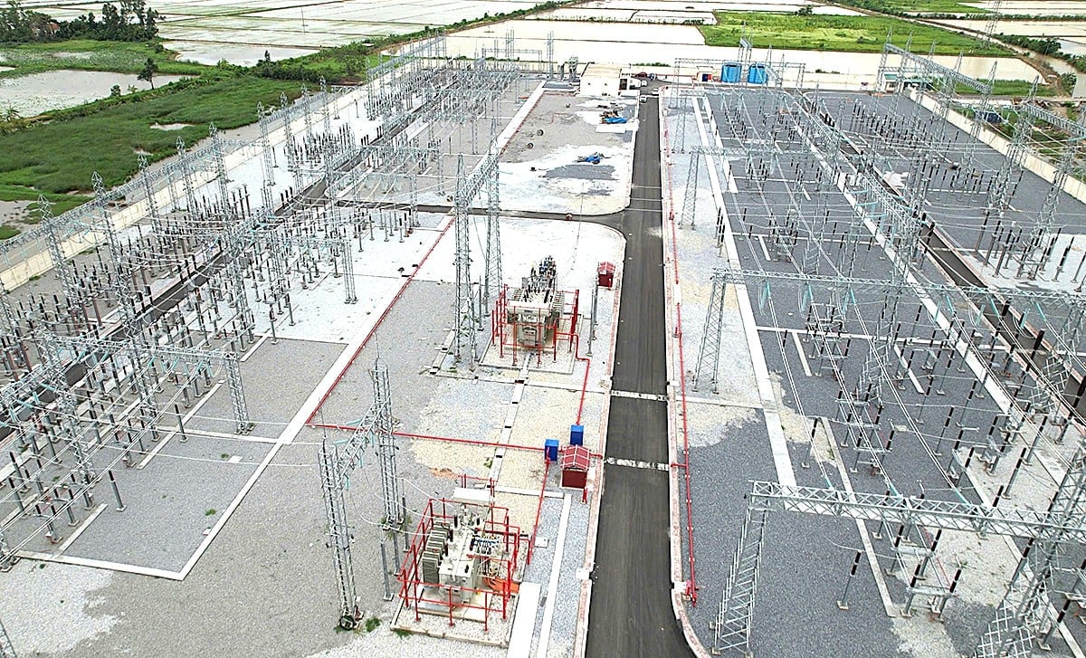 Trạm biến áp 220kV Dương Kinh đóng điện thành công. Ảnh: EVNNPT. Trạm biến áp 220kV Dương Kinh đóng điện thành công. Ảnh: EVNNPT.