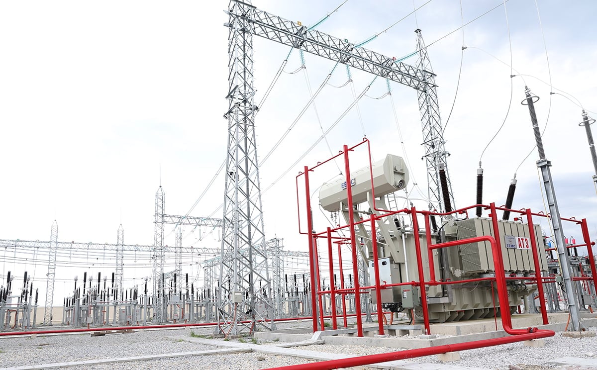 Trạm biến áp 220kV Dương Kinh. Ảnh: EVNNPT. Trạm biến áp 220kV Dương Kinh. Ảnh: EVNNPT.