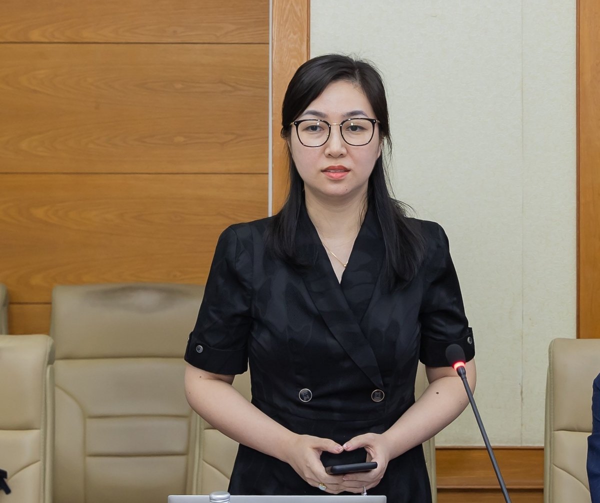 Bà Trương Hạnh Linh - Phó Tổng Giám đốc Công ty KPMG phát biểu. Ảnh: Agribank.