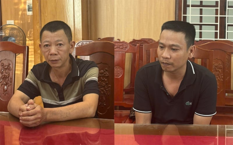 Đối tượng Bùi Thanh Quế (trái) và Đỗ Văn Hưng. Ảnh: Công an tỉnh Thanh Hóa. Đối tượng Bùi Thanh Quế (trái) và Đỗ Văn Hưng. Ảnh: Công an tỉnh Thanh Hóa.
