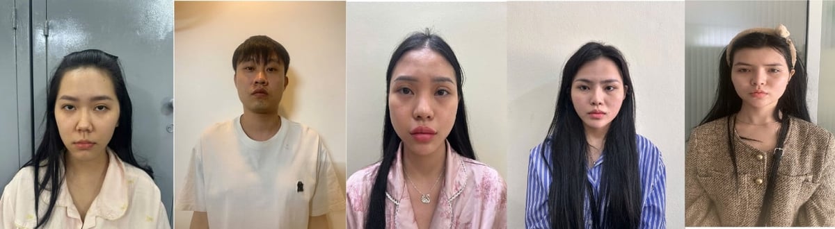 5 đối tượng (4 người Việt Nam và 1 người Trung Quốc) bị khởi tố về tội sử dụng trái phép chất ma túy. Ảnh: Công an tỉnh Quảng Ninh. 5 đối tượng (4 người Việt Nam và 1 người Trung Quốc) bị khởi tố về tội sử dụng trái phép chất ma túy. Ảnh: Công an tỉnh Quảng Ninh.