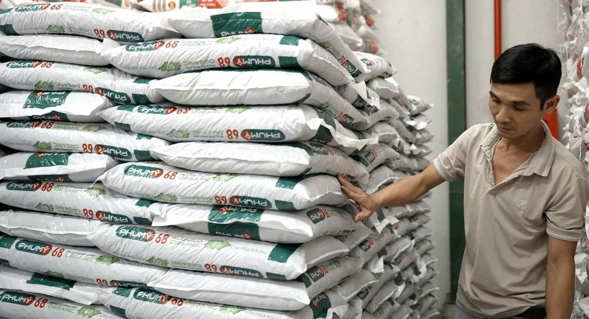 Sản phẩm phân bón hữu cơ Phú Mỹ Organic 60 đã có mặt trên thị trường vào quý II2025. Ảnh: Đức Trung.