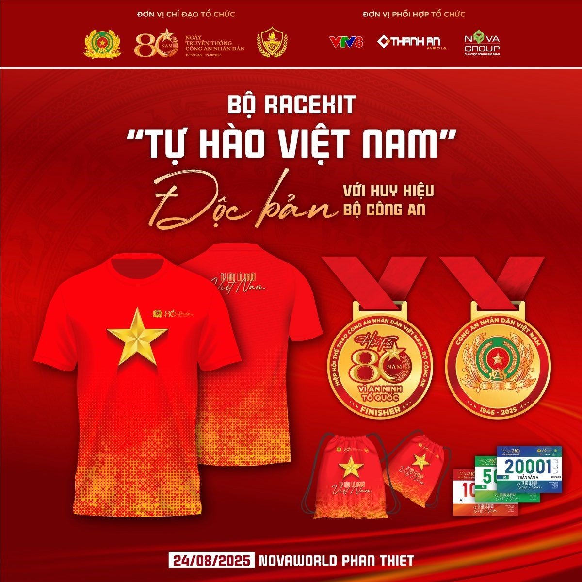 Bộ race kit 'tự hào Việt Nam', biểu tượng của lòng tự hào, của tinh thần dân tộc. Ảnh: Duy Vương. Bộ race kit 'tự hào Việt Nam', biểu tượng của lòng tự hào, của tinh thần dân tộc. Ảnh: Duy Vương.