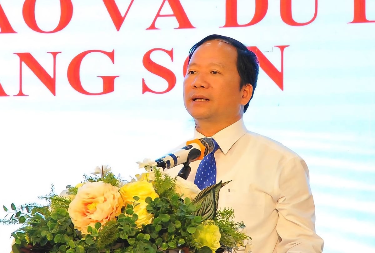 Giám đốc Sở Văn hóa, Thể thao và Du lịch Lạng Sơn Nguyễn Đặng Ân phát biểu tại hội nghị. Ảnh: Hoàng Nghĩa. Giám đốc Sở Văn hóa, Thể thao và Du lịch Lạng Sơn Nguyễn Đặng Ân phát biểu tại hội nghị. Ảnh: Hoàng Nghĩa.