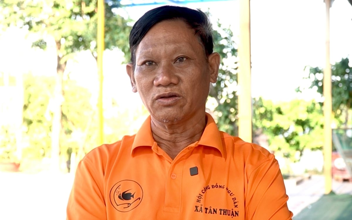Ông Lê Thành, ngư dân xã Tân Thành, tỉnh Lâm Đồng đã có kinh nghiệm 45 năm đánh bắt trên biển. Ảnh: Trần Phi. Ông Lê Thành, ngư dân xã Tân Thành, tỉnh Lâm Đồng đã có kinh nghiệm 45 năm đánh bắt trên biển. Ảnh: Trần Phi.