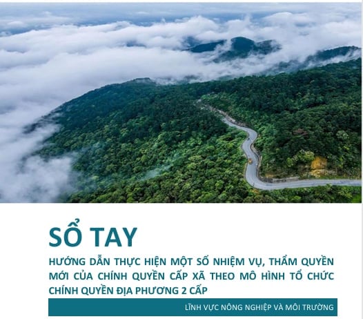 Vụ Pháp chế công bố Sổ tay hướng dẫn thực hiện nhiệm vụ, thẩm quyền của chính quyền cấp xã trong lĩnh vực nông nghiệp và môi trường. Ảnh: PO.