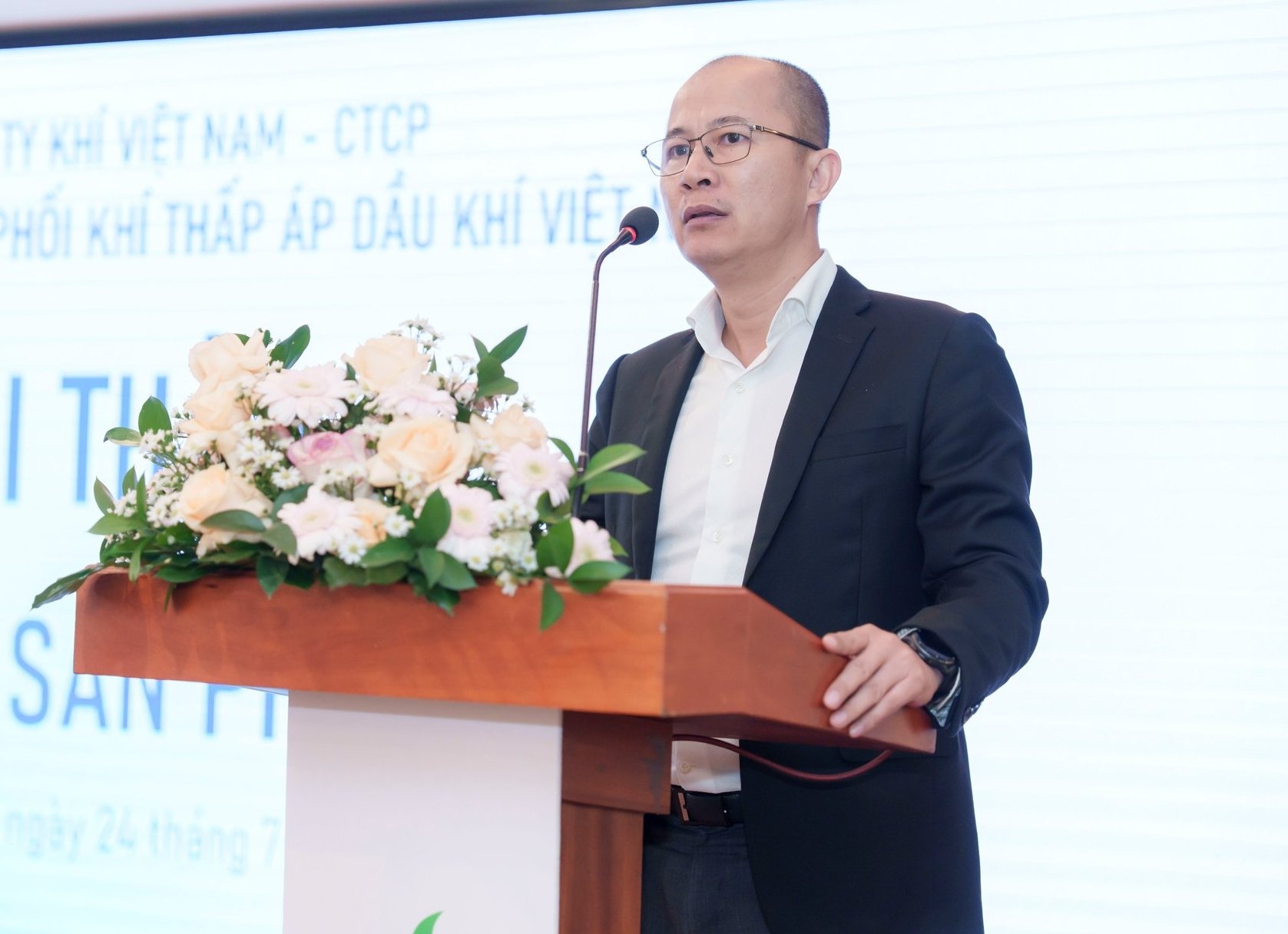 Ông Lê Minh Hải – Chủ tịch Hội đồng quản trị PV GAS D khẳng định sự đồng hành của đơn vị trong hành trình năng lượng xanh. Ảnh: PV GAS. Ông Lê Minh Hải – Chủ tịch Hội đồng quản trị PV GAS D khẳng định sự đồng hành của đơn vị trong hành trình năng lượng xanh. Ảnh: PV GAS.