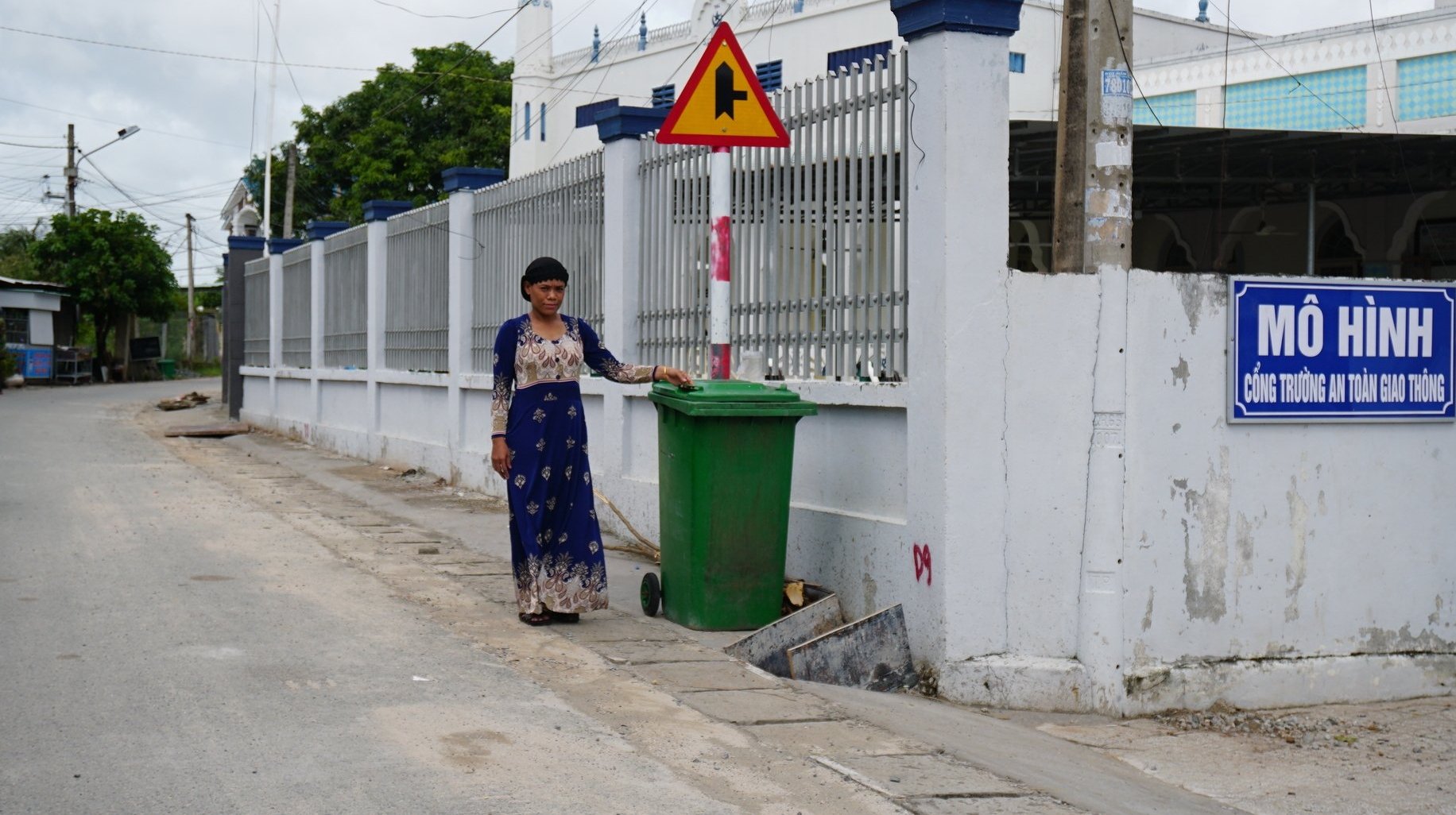 Khu phố người Chăm đổi thay diện mạo từng ngày. Ảnh: Trần Trung. Khu phố người Chăm đổi thay diện mạo từng ngày. Ảnh: Trần Trung.