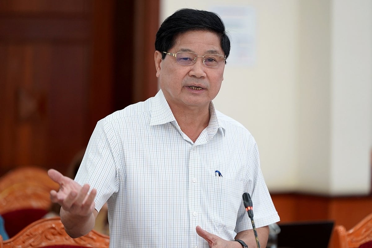 Former Deputy Minister Le Quoc Doanh: 'Do not be perfectionist in selecting crops and cultivation areas under the project.' Photo: Bao Thang.