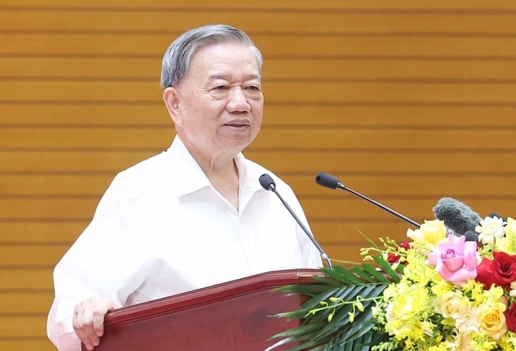 Tổng Bí thư Tô Lâm phát biểu tại buổi gặp mặt. Ảnh: TTXVN. Tổng Bí thư Tô Lâm phát biểu tại buổi gặp mặt. Ảnh: TTXVN.