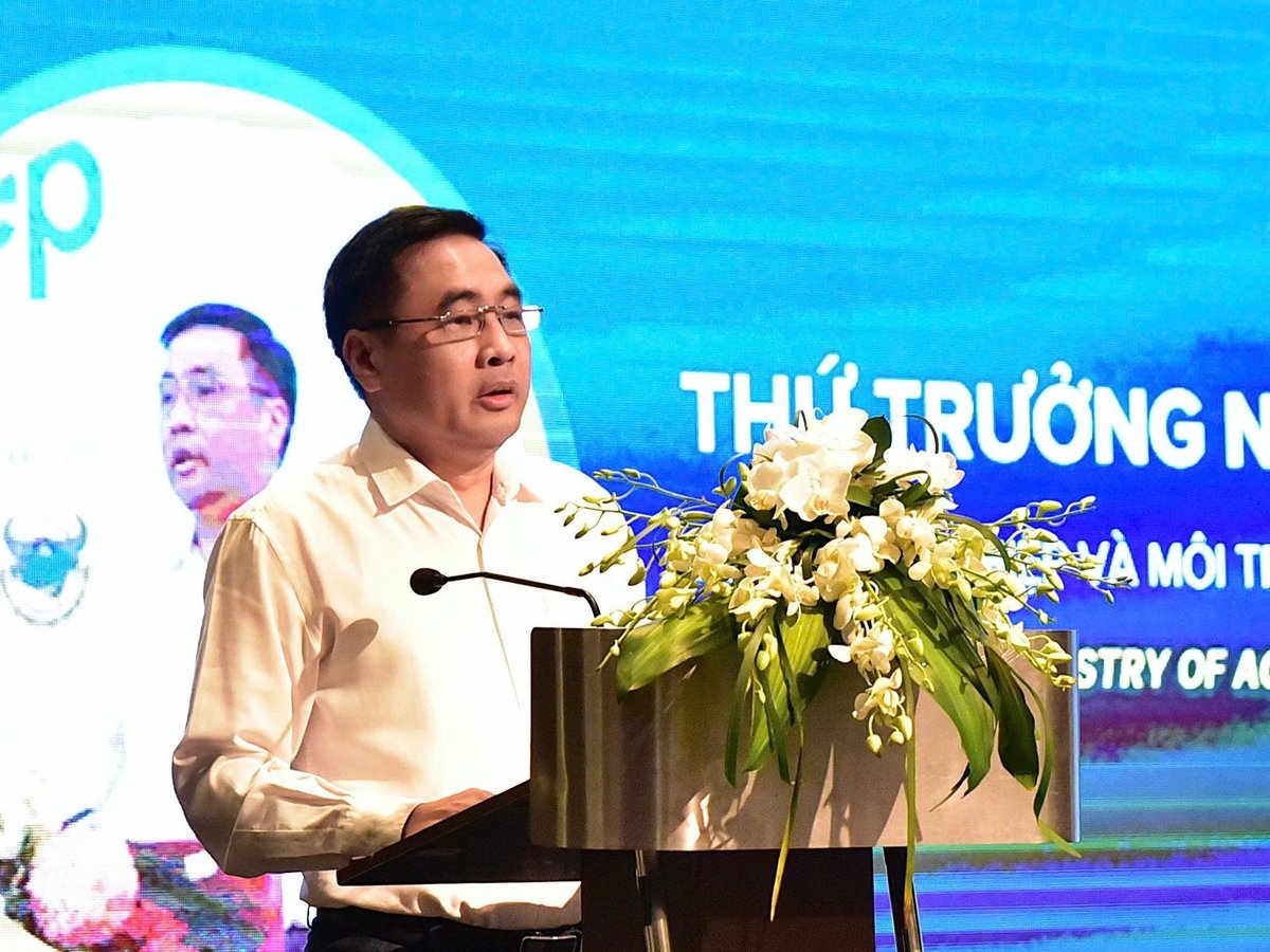Thứ trưởng Nguyễn Quốc Trị phát biểu khai mạc tại hội thảo Tăng cường quản lý loài ngoại lai xâm hại tại Việt Nam. Ảnh: Kiều Chi. Thứ trưởng Nguyễn Quốc Trị phát biểu khai mạc tại hội thảo Tăng cường quản lý loài ngoại lai xâm hại tại Việt Nam. Ảnh: Kiều Chi.