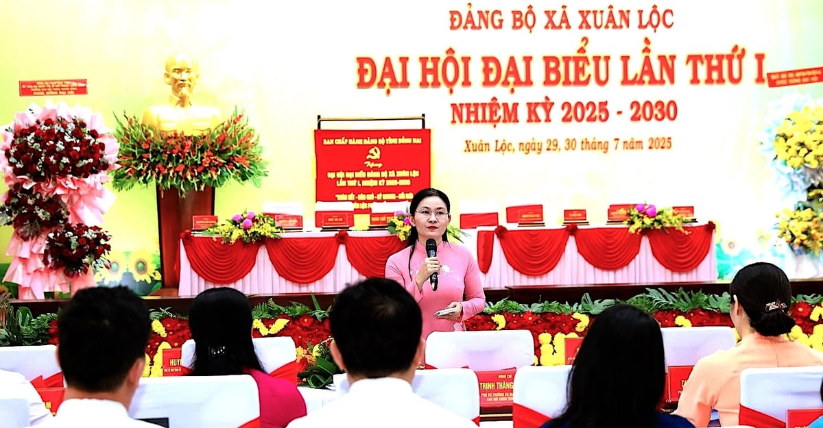 Sau đại hội Đảng bộ xã Xuân Lộc, bà Tôn Ngọc Hạnh, Phó Bí thư Thường trực Tỉnh uỷ Đồng Nai chủ trì hội nghị rút kinh nghiệm về tổ chức đại hội nhiệm kỳ 2025-2030 với Thường trực Đảng ủy 94 xã, phường trong tỉnh. Ảnh: Trần Thanh. Sau đại hội Đảng bộ xã Xuân Lộc, bà Tôn Ngọc Hạnh, Phó Bí thư Thường trực Tỉnh uỷ Đồng Nai chủ trì hội nghị rút kinh nghiệm về tổ chức đại hội nhiệm kỳ 2025-2030 với Thường trực Đảng ủy 94 xã, phường trong tỉnh. Ảnh: Trần Thanh.