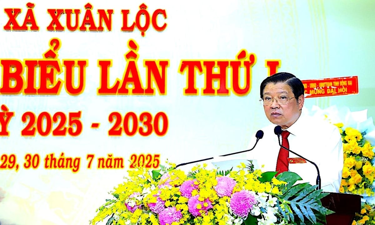 Ông Phan Đình Trạc, Trưởng ban Nội chính Trung ương phát biểu chỉ đạo sau đại hội Đảng bộ xã Xuân Lộc. Ảnh: Trần Thanh. Ông Phan Đình Trạc, Trưởng ban Nội chính Trung ương phát biểu chỉ đạo sau đại hội Đảng bộ xã Xuân Lộc. Ảnh: Trần Thanh.
