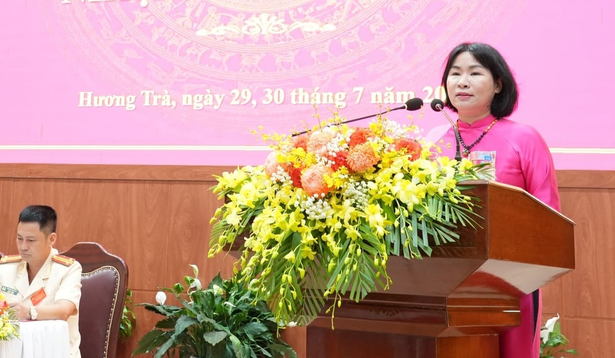 Chủ nhiệm Ủy ban kiểm tra Thành ủy Phạm Thị Minh Huệ phát biểu tại Đại hội. Ảnh: Văn Dinh. Chủ nhiệm Ủy ban kiểm tra Thành ủy Phạm Thị Minh Huệ phát biểu tại Đại hội. Ảnh: Văn Dinh.