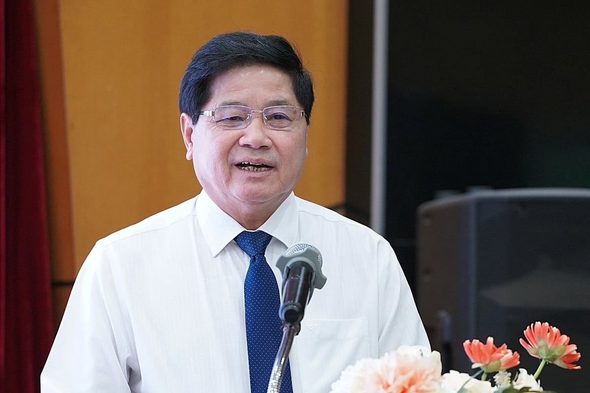 Nguyên Thứ trưởng Lê Quốc Doanh: 'Hy vọng dự án sẽ tạo nên sự đổi mới sáng tạo trong cách thức tổ chức sản xuất nông nghiệp'. Ảnh: Bảo Thắng. Nguyên Thứ trưởng Lê Quốc Doanh: 'Hy vọng dự án sẽ tạo nên sự đổi mới sáng tạo trong cách thức tổ chức sản xuất nông nghiệp'. Ảnh: Bảo Thắng.