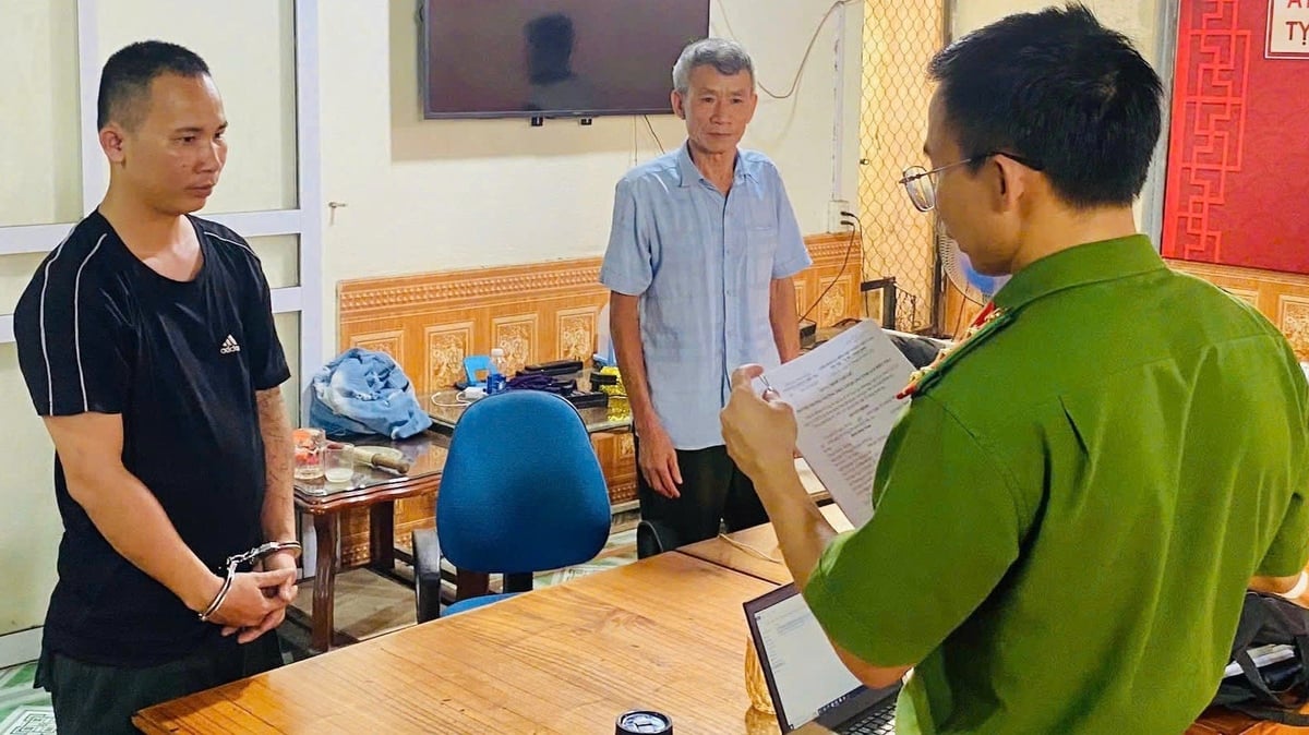 Đối tượng Đinh Hoài Nam, quê ở xã Hương Cần, tỉnh Phú Thọ. Ảnh: Nguyễn Hải. 