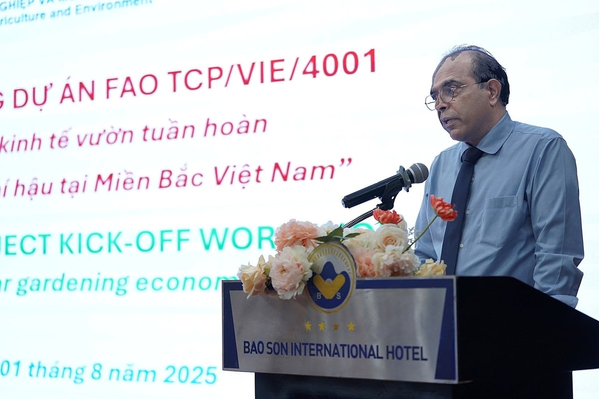 Mr. Vinod Ahuja, FAO Representative in Vietnam. Photo: Bao Thang.