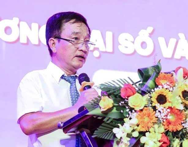 Ông Huỳnh Xuân Sơn, Phó Giám đốc Sở Công Thương thành phố Đà Nẵng phát biểu tại Lễ khai mạc. Ảnh: Ngọc Phú 