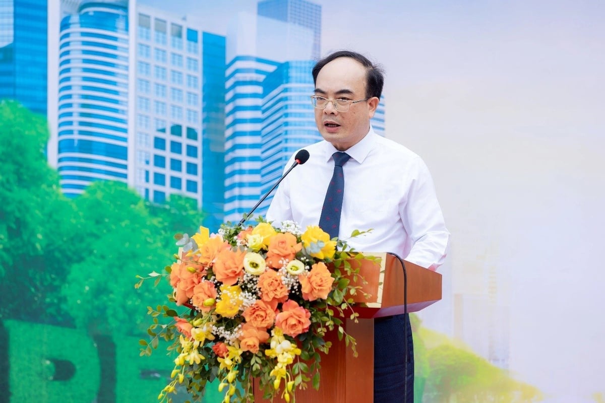 Ông Nguyễn Sỹ Cường - Phó Tổng giám đốc Tập đoàn phát biểu bế mạc chương trình. Ảnh: Petrolimex.