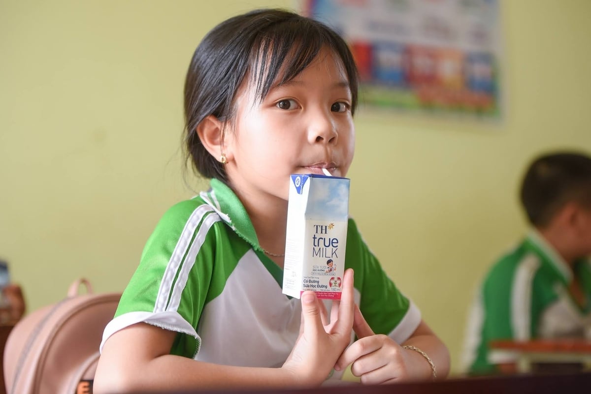 Sữa học đường là chương trình đem lại tác động kép khi vừa giúp phát triển thể chất cho học sinh, vừa giúp ngành sữa phát triển. Ảnh: Tùng Đinh. Sữa học đường là chương trình đem lại tác động kép khi vừa giúp phát triển thể chất cho học sinh, vừa giúp ngành sữa phát triển. Ảnh: Tùng Đinh.