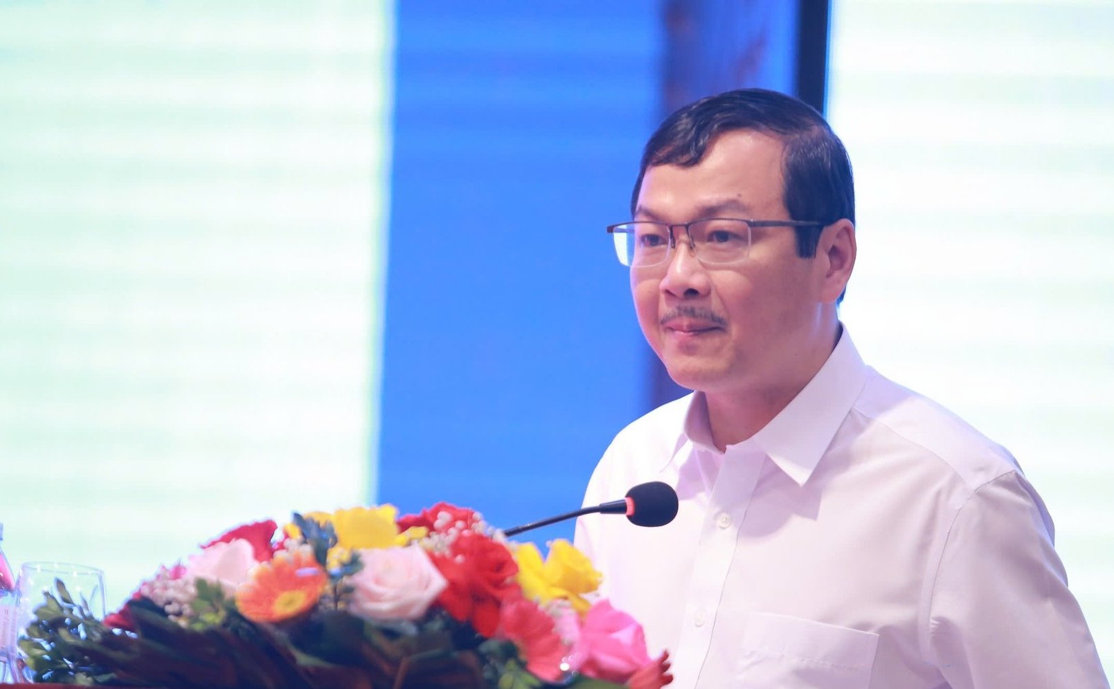 Ông Nguyễn Ngọc Thạch, Tổng Biên tập Báo Nông nghiệp và Môi trường, phát biểu khai mạc diễn đàn.