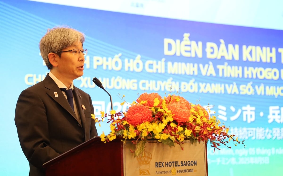 Ông Hattori Yohei - Phó Thống đốc tỉnh Hyogo cho rằng, TP.HCM và Hyogo có nhiều tiềm năng trong hợp tác đào tạo nguồn nhân lực xanh. Ảnh: Phú Quốc. Ông Hattori Yohei - Phó Thống đốc tỉnh Hyogo cho rằng, TP.HCM và Hyogo có nhiều tiềm năng trong hợp tác đào tạo nguồn nhân lực xanh. Ảnh: Phú Quốc.