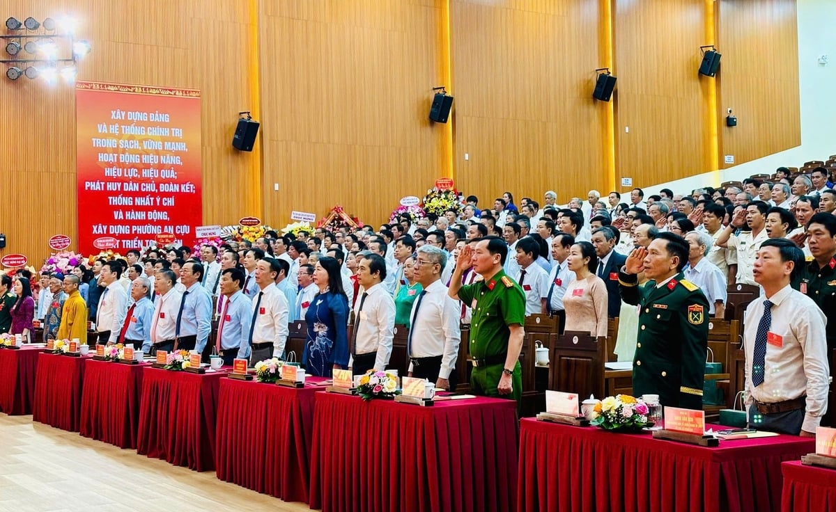 Phường An Cựu (TP. Huế) tổ chức Đại hội Đại biểu Đảng bộ lần thứ I, nhiệm kỳ 2025-2030. Ảnh: Văn Dinh.