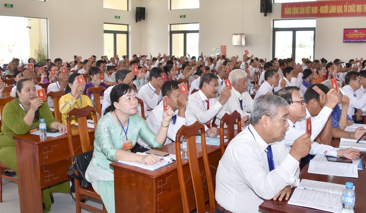 Đảng bộ xã Thủ Thừa có 41 tổ chức cơ sở đảng với 906 đảng viên. Ảnh: Thanh Bạch.