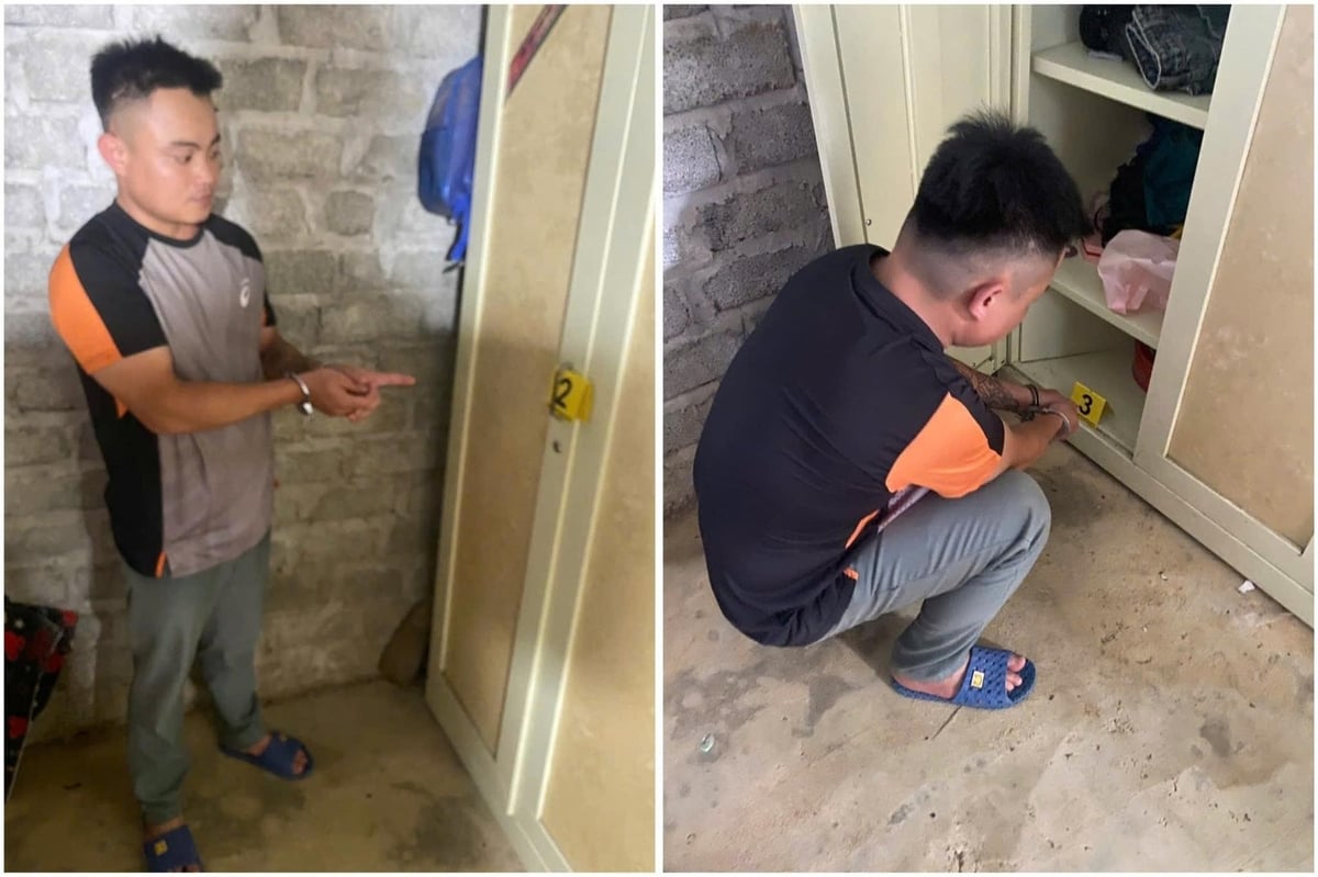 Cơ quan CSĐT đang dựng lại hiện trường gây án. Ảnh: Công an xã Mường Động. Cơ quan CSĐT đang dựng lại hiện trường gây án. Ảnh: Công an xã Mường Động.