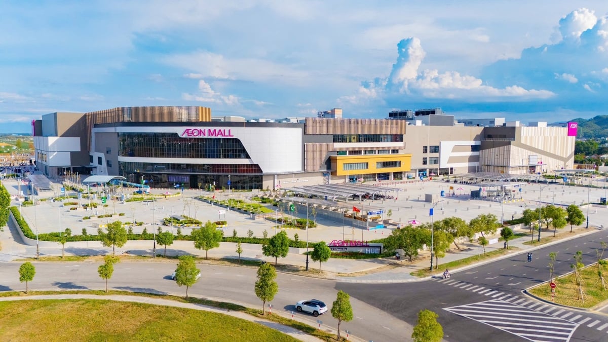 Phường An Cựu được sáp nhập từ 3 phường cũ trước đây là An Đông, An Tây và An Cựu, có quỹ đất rộng, kinh tế phát triển. Ảnh: AeonMall Huế.